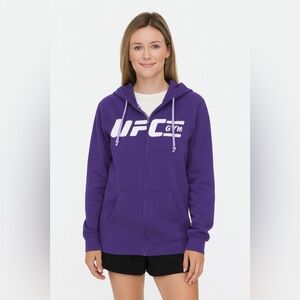 UFC Gym Purple Zip-Up Hoodie EUC